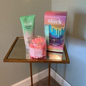 New, sealed, 3 pc Salon- quality Easy Hair Removal system-Sliick for men women!